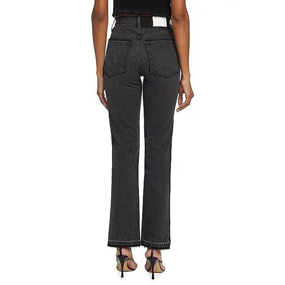 EB DENIM Women's Slit Hem High-Rise Straight Leg Jeans Size 25 In Grade School - Picture 3 of 13